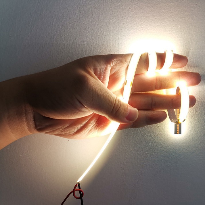 480leds/M은 스트립 COB 12V 고밀도 4000K 10W 집 장식을 이끌었습니다