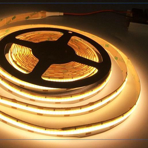 조정할 수 있는 하얀 컬러 따뜻한 COB LED 스트립은 12V 24V 8 밀리미터를 밝힙니다