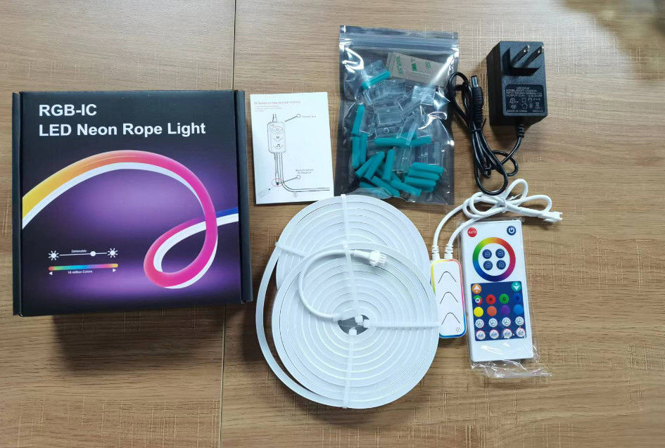 커넥터 어댑터와 110-120V 실리콘 네온사인 스트립 라이트 IP20 / IP65 / IP67 / IP68