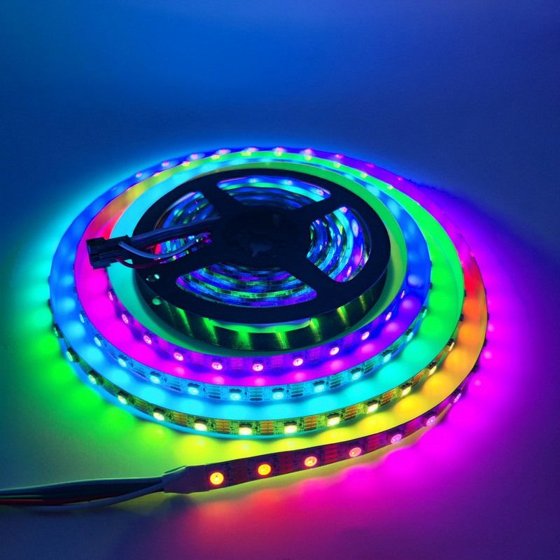 탄력적인 6W 8W 10W 12W 12V는 스트립 라이트 SMD 5050 RGB 복수색에게 300 레드스를 보내게 했습니다